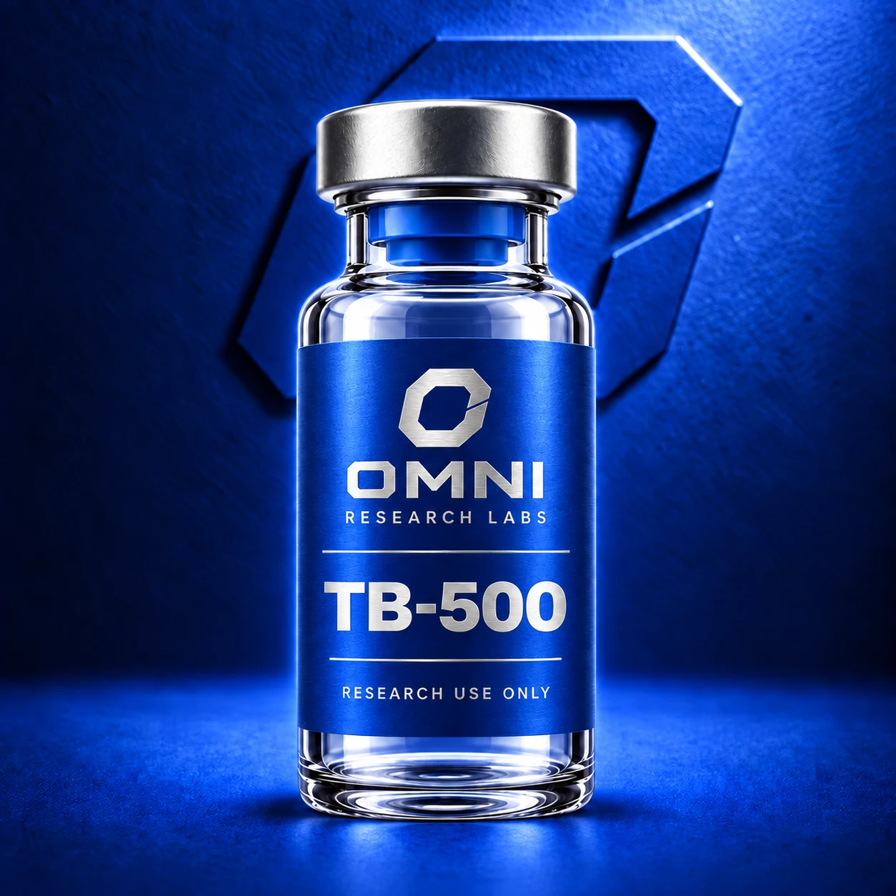 TB-500 cobalt and silver research vial
